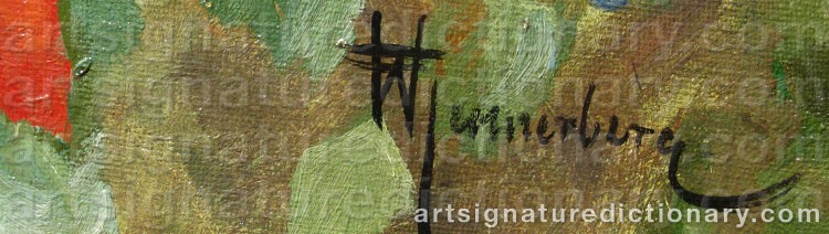 Signature by Gunnar WENNERBERG