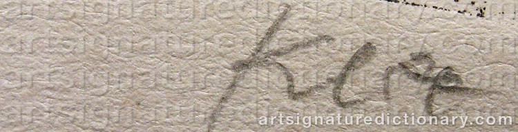 Signature by Paul KLEE