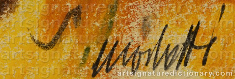 Authentic signature by Ennio MORLOTTI on  artwork