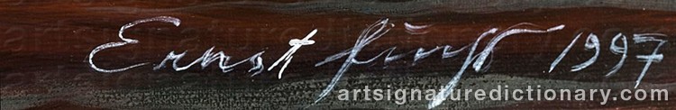 Signature by Ernst FUCHS
