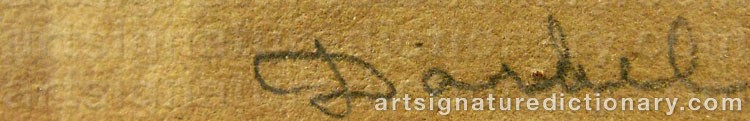 Signature by Fritz Von DARDEL
