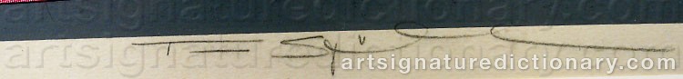 Signature by Ture SJÖLANDER