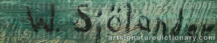 Signature by Waldemar SJÖLANDER