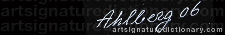 Signature by Ole AHLBERG
