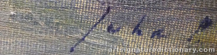 Authentic signature by Juha PYKÄLÄINEN on Painting/Watercolour artwork
