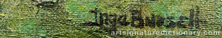 Authentic signature by Inga BURSELL on Painting/Watercolour artwork