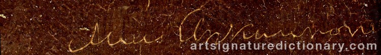 Signature by Alexis ANKARCRONA