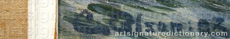 Signature by Carl Waldemar OLSON