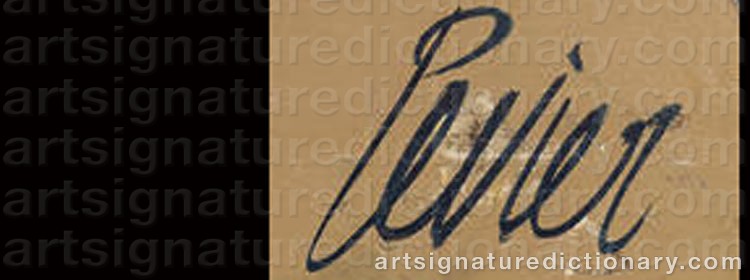 Signature by Charles LEVIER