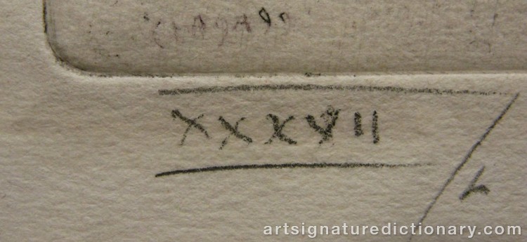 Close-up details showing Marc CHAGALL signature forgery characteristics