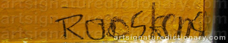Signature by Anton ROOSKENS