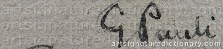 Signature by Georg PAULI