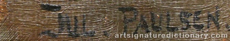 Signature by Julius PAULSEN