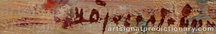 Signature by Hugo ÖFVERSTRÖM