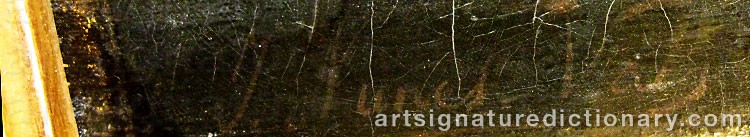 Authentic signature by Italo NUNES VAIS on  artwork
