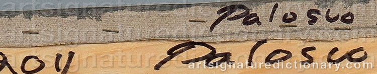 Authentic signature by Hannu PALOSUO on artwork