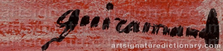 Authentic signature by Paul GUIRAMAND on Painting/Watercolour artwork