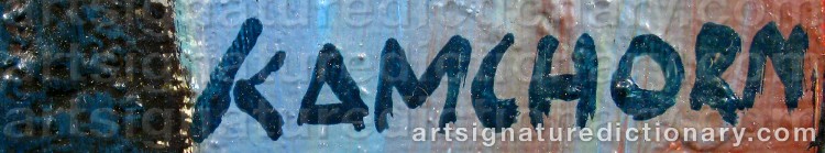 Authentic signature by Soonpongsri KAMCHORN on Painting/Watercolour artwork