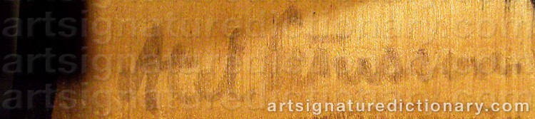 Signature by Axel ‘Döderhultarn’ PETERSSON