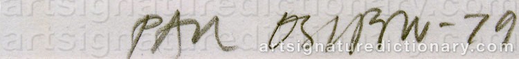 Signature by Paul OSIPOW