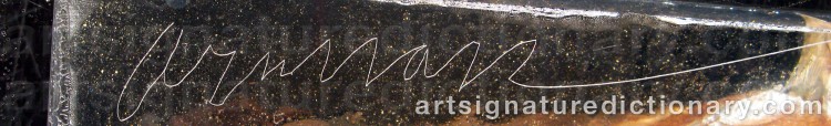 Forged signature of Fernandez ARMAN