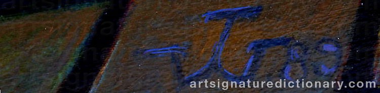 Authentic signature by Vello VÄÄRTNÖU on  artwork