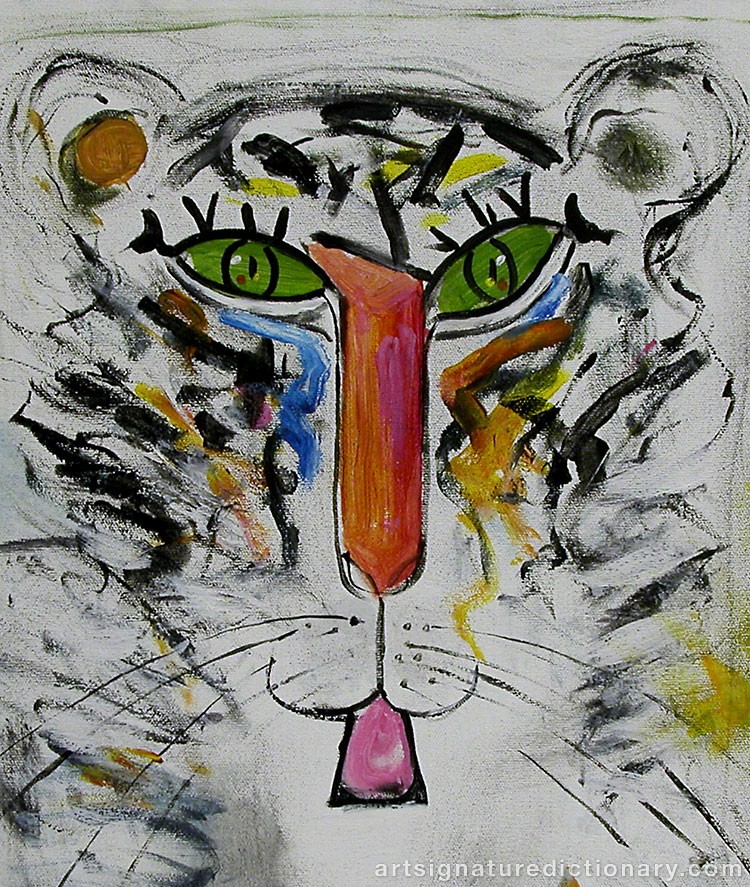 Close-up details showing Madelaine ‘M Pyk’ PYK signature forgery characteristics