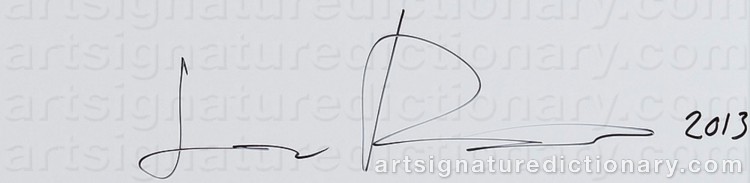 Authentic signature by Lauri ROTKO on Drawing/Graphic/Print artwork