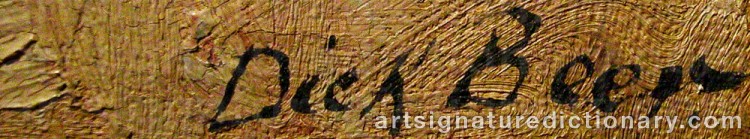 Signature by Dick BEER