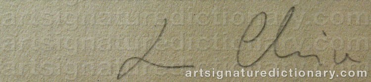 Signature by Sandro CHIA