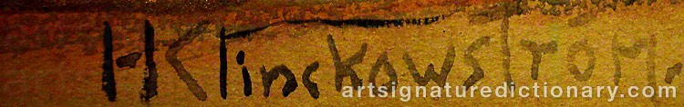 Signature by Harald KLINCKOWSTRÖM