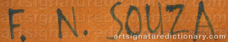 Signature by Francis Newton SOUZA