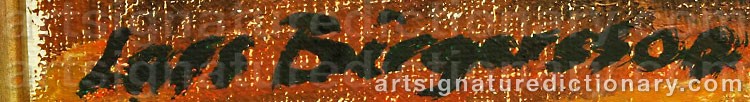 Authentic signature by Lars BIRGERSSON on  artwork