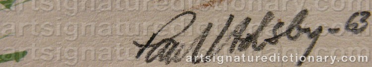 Signature by Paul HOLSBY