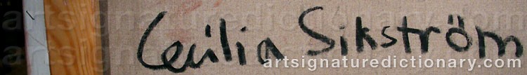 Signature by Cecilia SIKSTRÖM