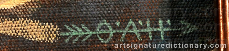 Authentic signature by Owen Adna HOLMWOOD on Painting/Watercolour artwork