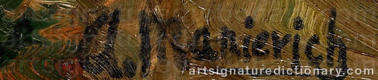 Signature by Abraham MANIEVICH