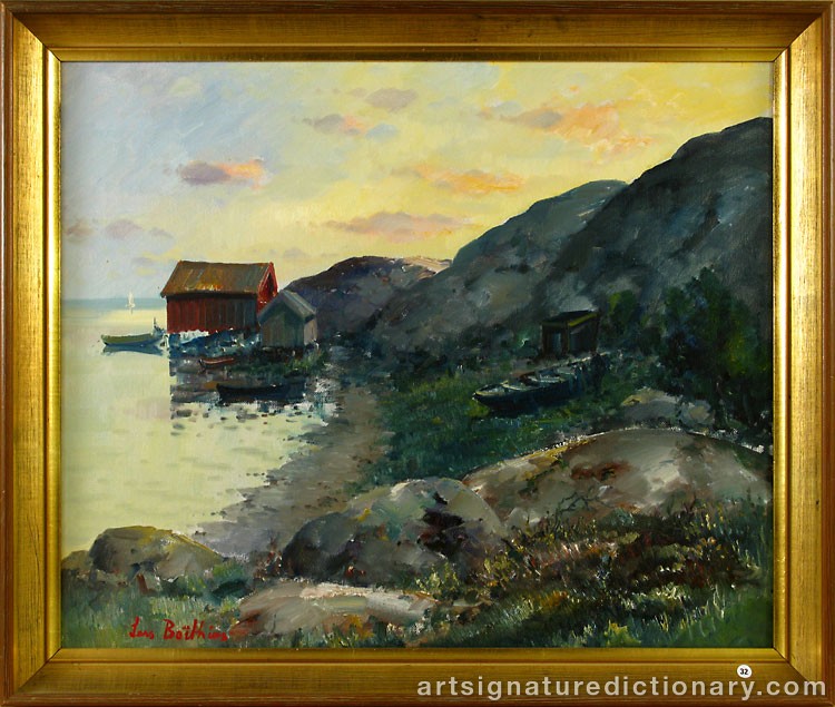 Close-up details showing Lars BOETHIUS signature forgery characteristics