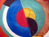 Close-up details showing Sonia DELAUNAY signature forgery characteristics