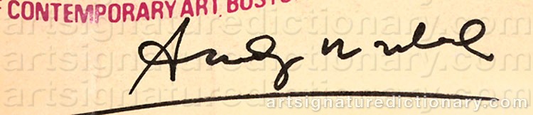 Signature by Andy WARHOL