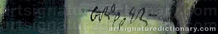Authentic signature by William GROPPER on Painting/Watercolour artwork