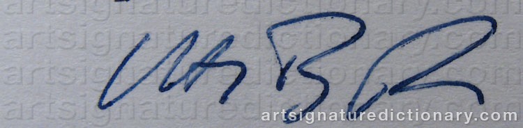 Authentic signature by Uta BARTH on  artwork