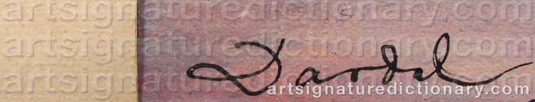 Signature by Nils Von DARDEL