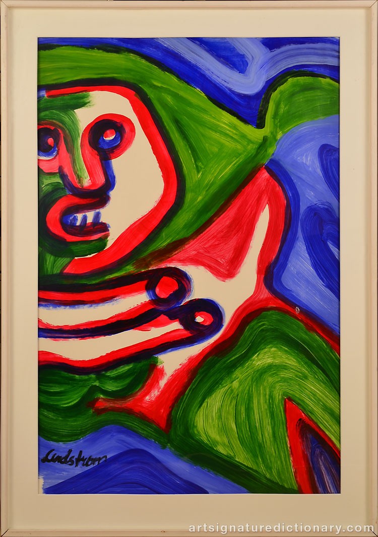 Close-up details showing Bengt LINDSTRÖM signature forgery characteristics