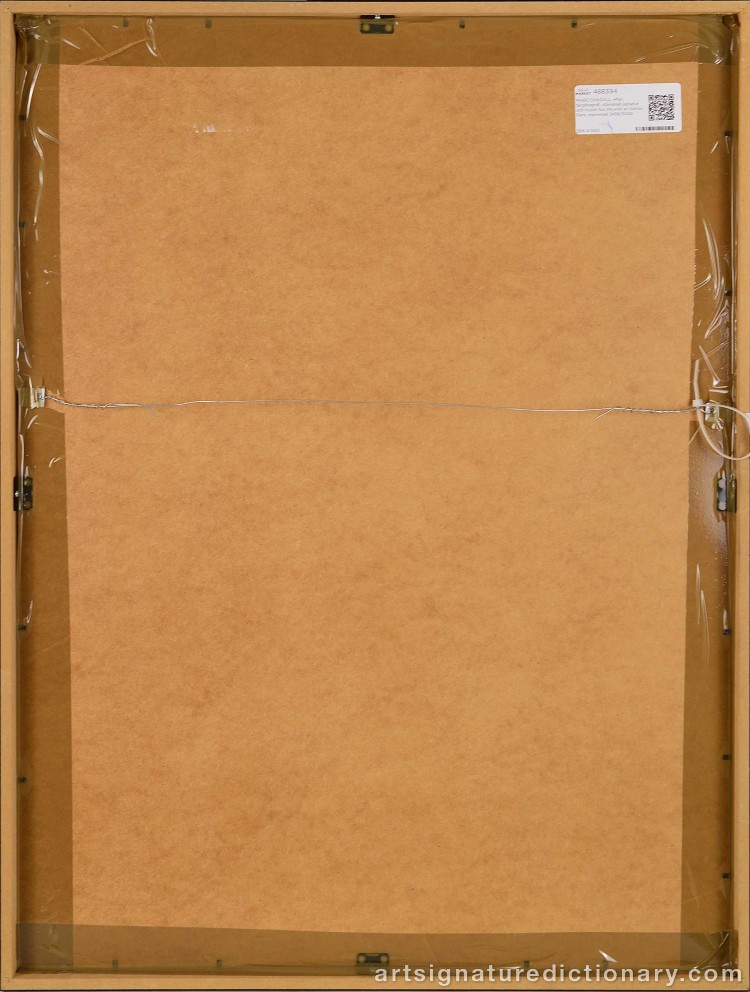 Close-up details showing Marc CHAGALL signature forgery characteristics