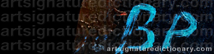 Authentic signature by Bertil PETTERSSON on artwork