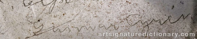 Signature by Gunnar CYRÉN