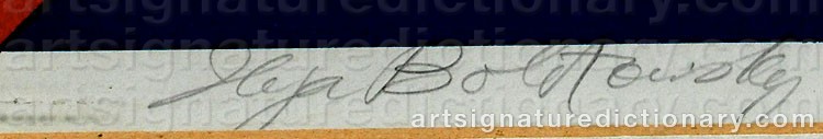 Signature by Ilya BOLOTOWSKY