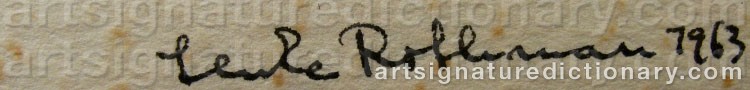 Signature by Lenke ROTHMAN