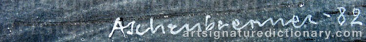 Signature by Lennart ASCHENBRENNER